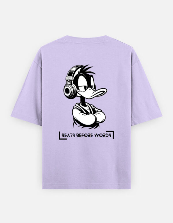 Oversized Classic T-Shirt – “Beats Before Words” Edition- 240 GSM (Cotton)