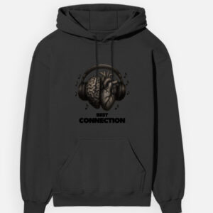 Premium Cotton Hoodie with Unique Heart and Mind Beat Print