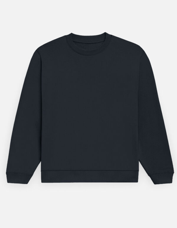 Deep Comfort: Premium Plain Navy Blue Sweatshirt