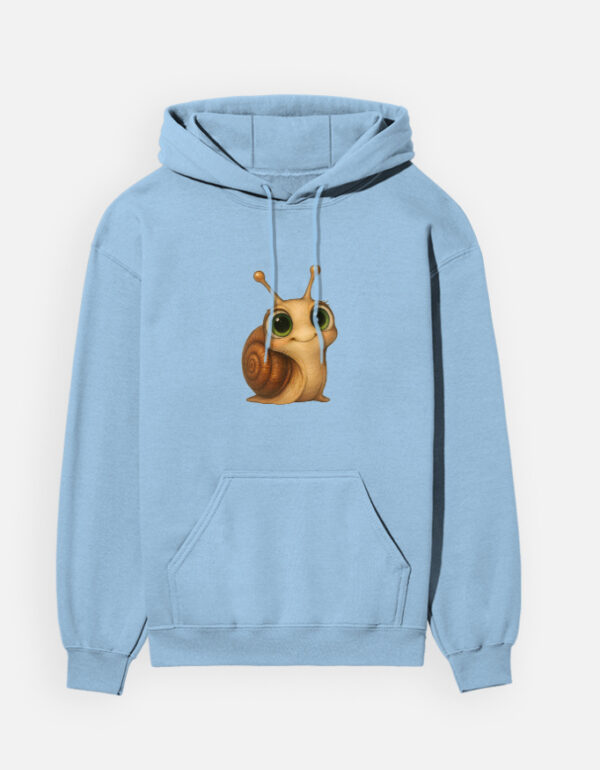 Cozy Snail Art Hoodie – Hand-Drawn Nature-Inspired Comfort