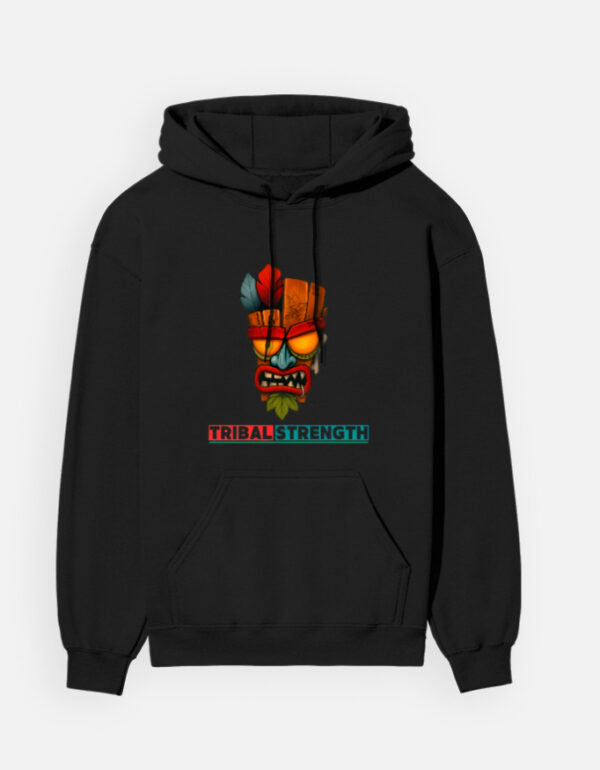 Tribal Strength Hoodie – Bold Design, Heavyweight Comfort